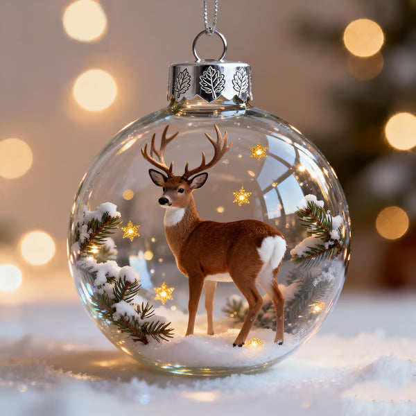2026 ❄️ Holiday Animal Crystal Glass Ornament