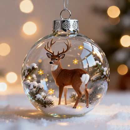 2026 ❄️ Holiday Animal Crystal Glass Ornament