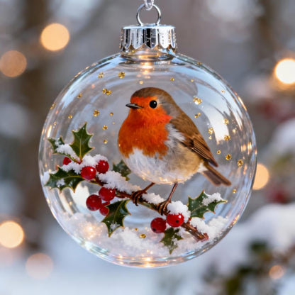 2026 ❄️ Holiday Animal Crystal Glass Ornament