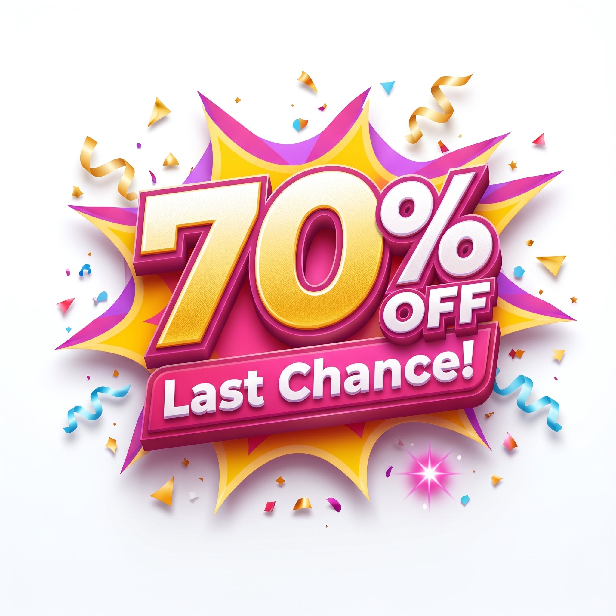 Last Chance 70% OFF: 3pcs