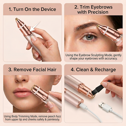 EdiJonah® 2-in-1 Electric Facial & Eyebrow Trimmer